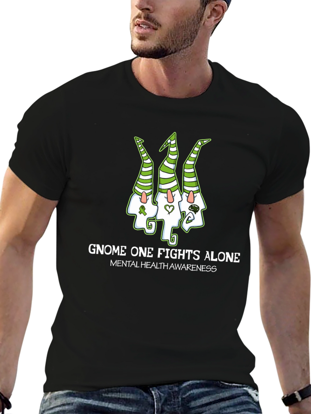 Mental Health Awareness Gnome T-Shirt