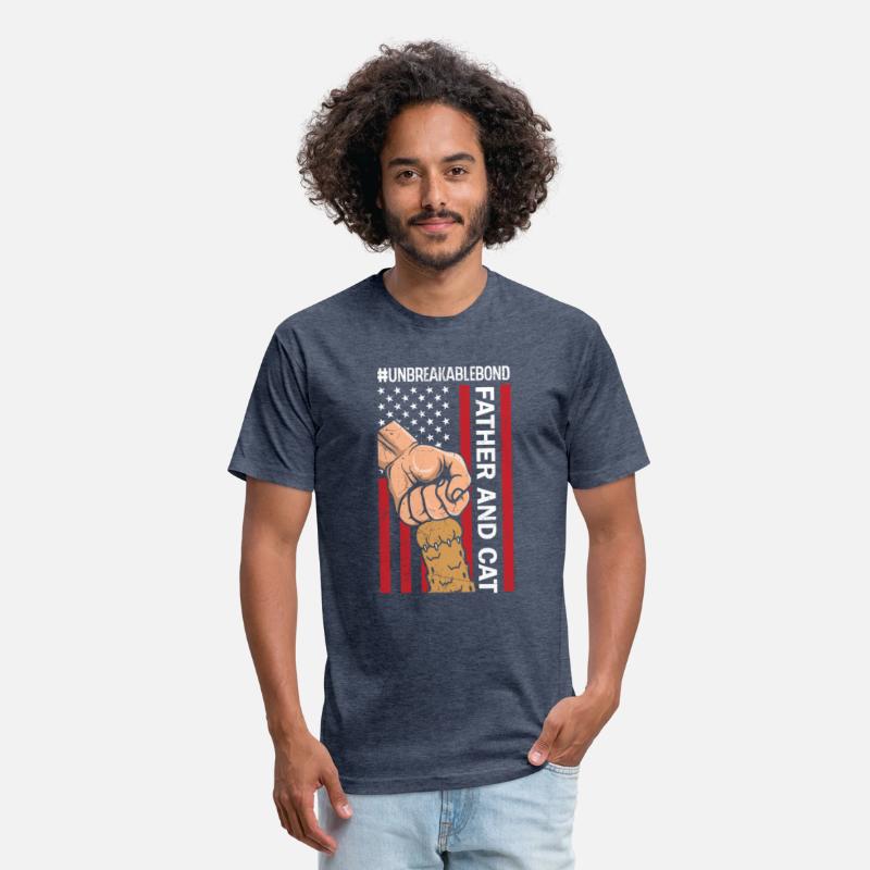 Unbreakable Bond Father And Cat American Flag 4th