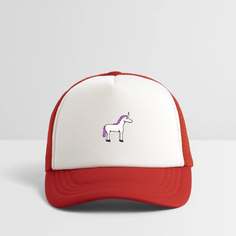 Unicorn Pink Cute Pretty Friendly Cartoon Horse