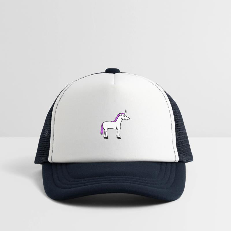 Unicorn Pink Cute Pretty Friendly Cartoon Horse