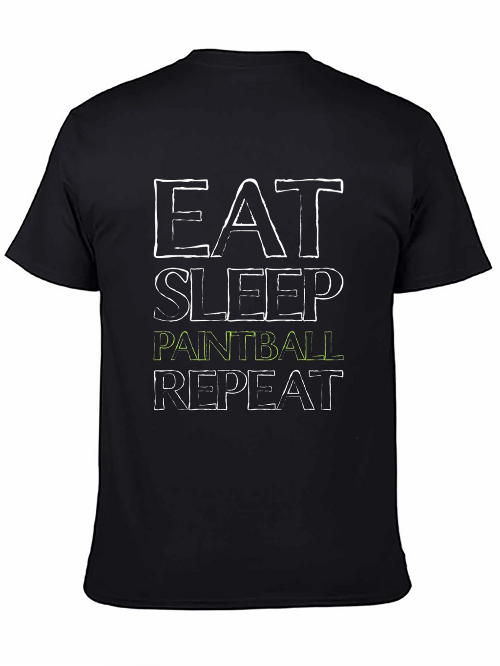 Eat Sleep Paintball Repeat Graphic Tee