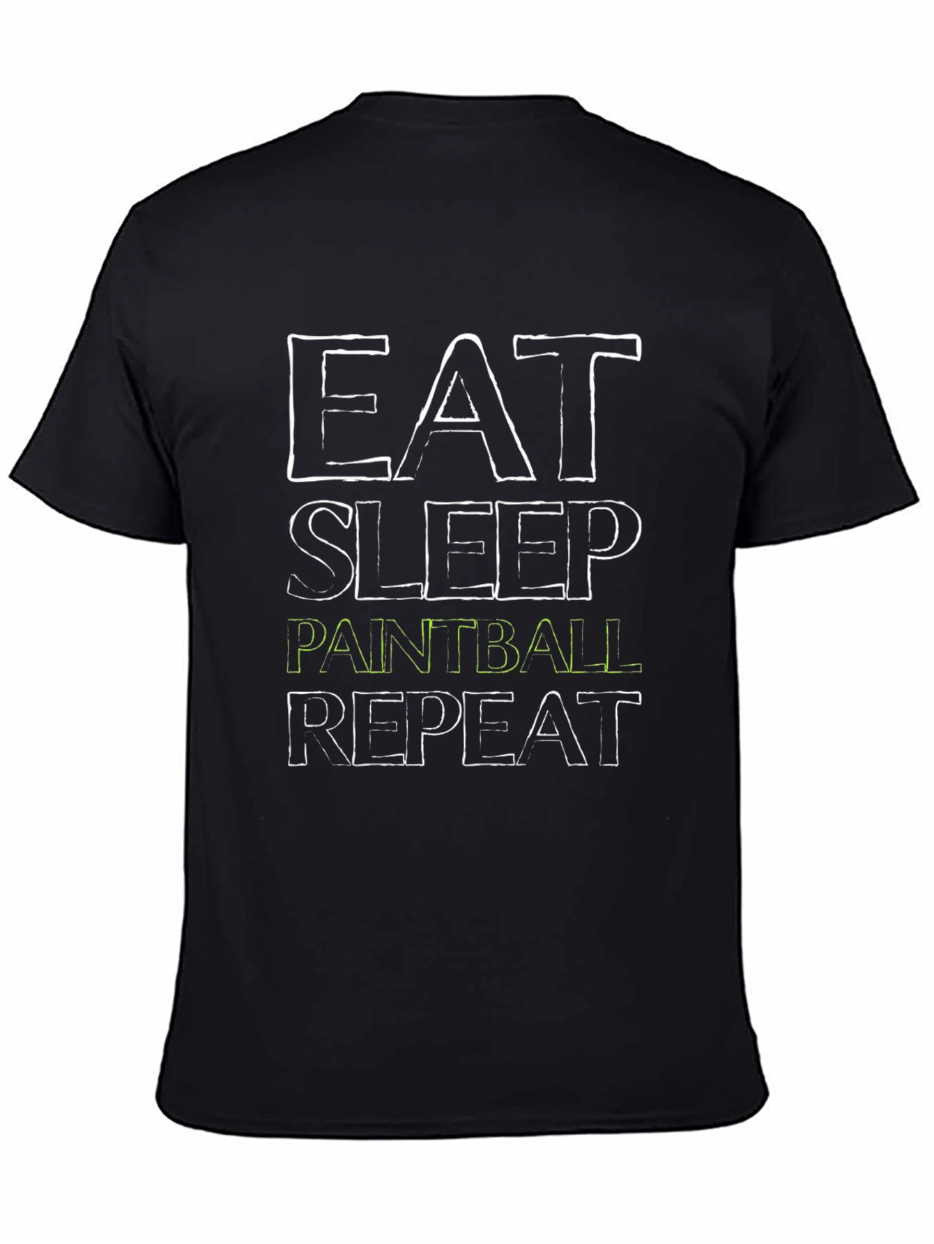 Eat Sleep Paintball Repeat Graphic Tee