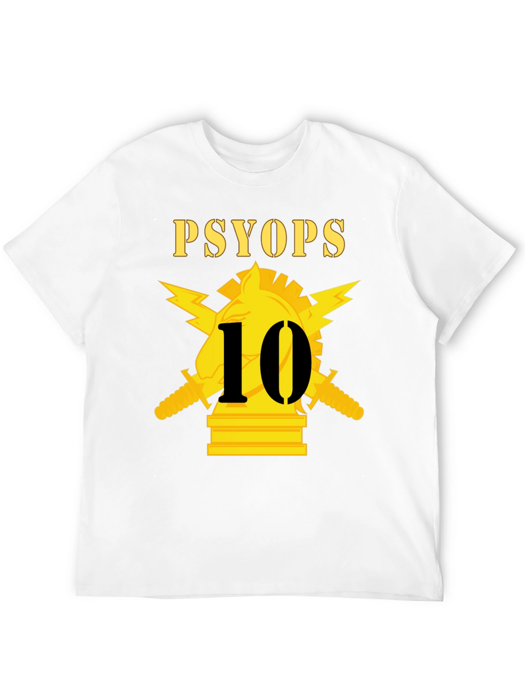 PSYOPs 10 Black T-Shirt Graphic Tee