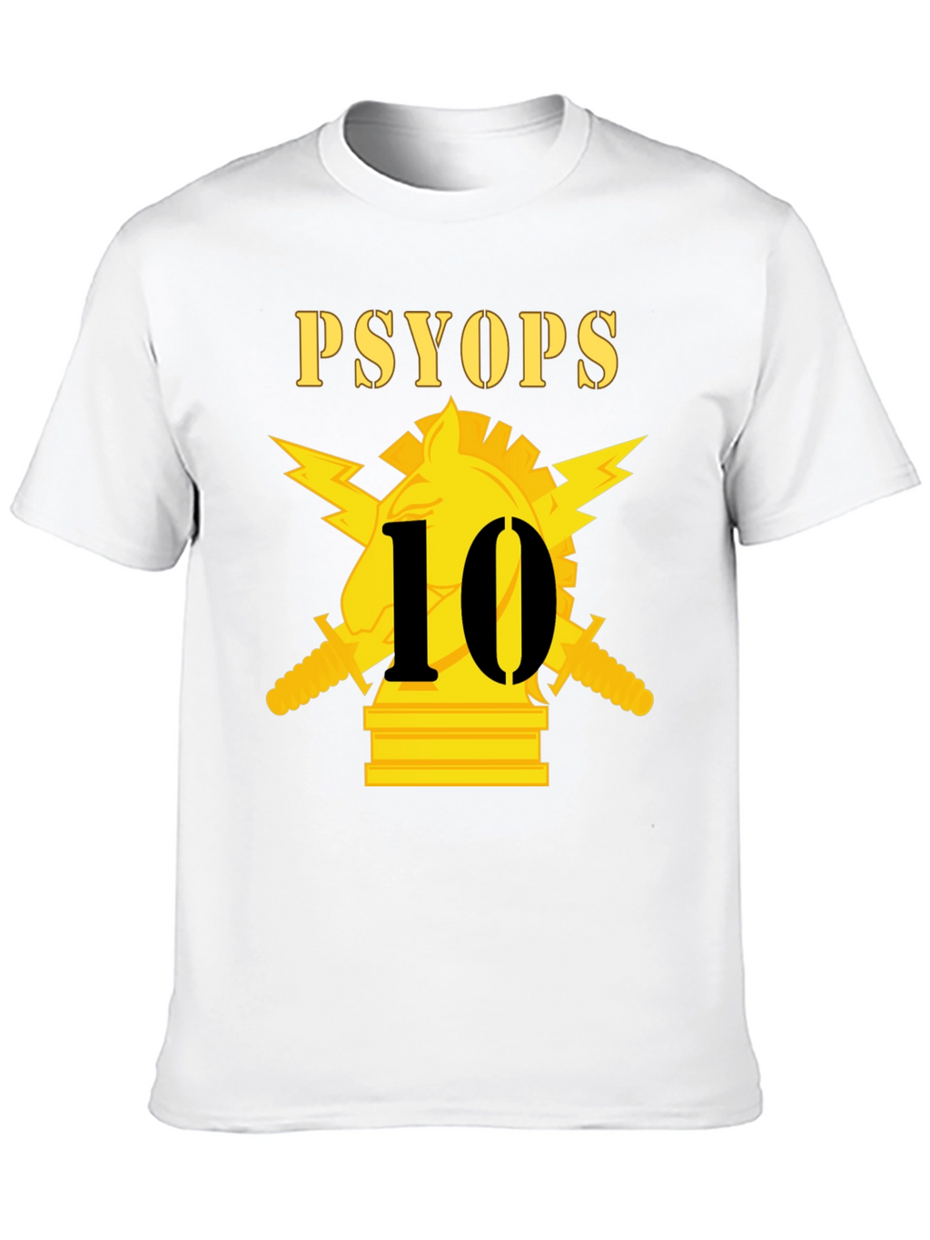 PSYOPs 10 Black T-Shirt Graphic Tee