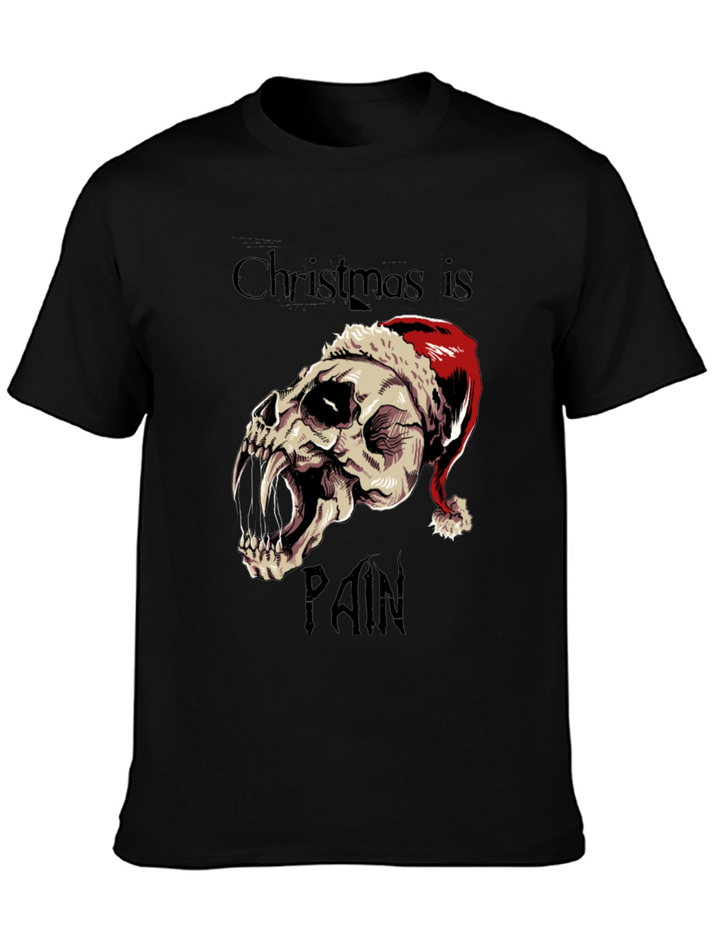 Christmas is Pain Skull T-Shirt