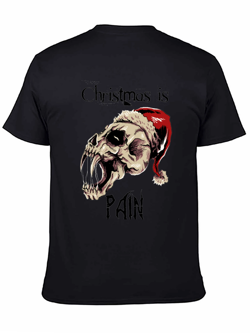 Christmas is Pain Skull T-Shirt