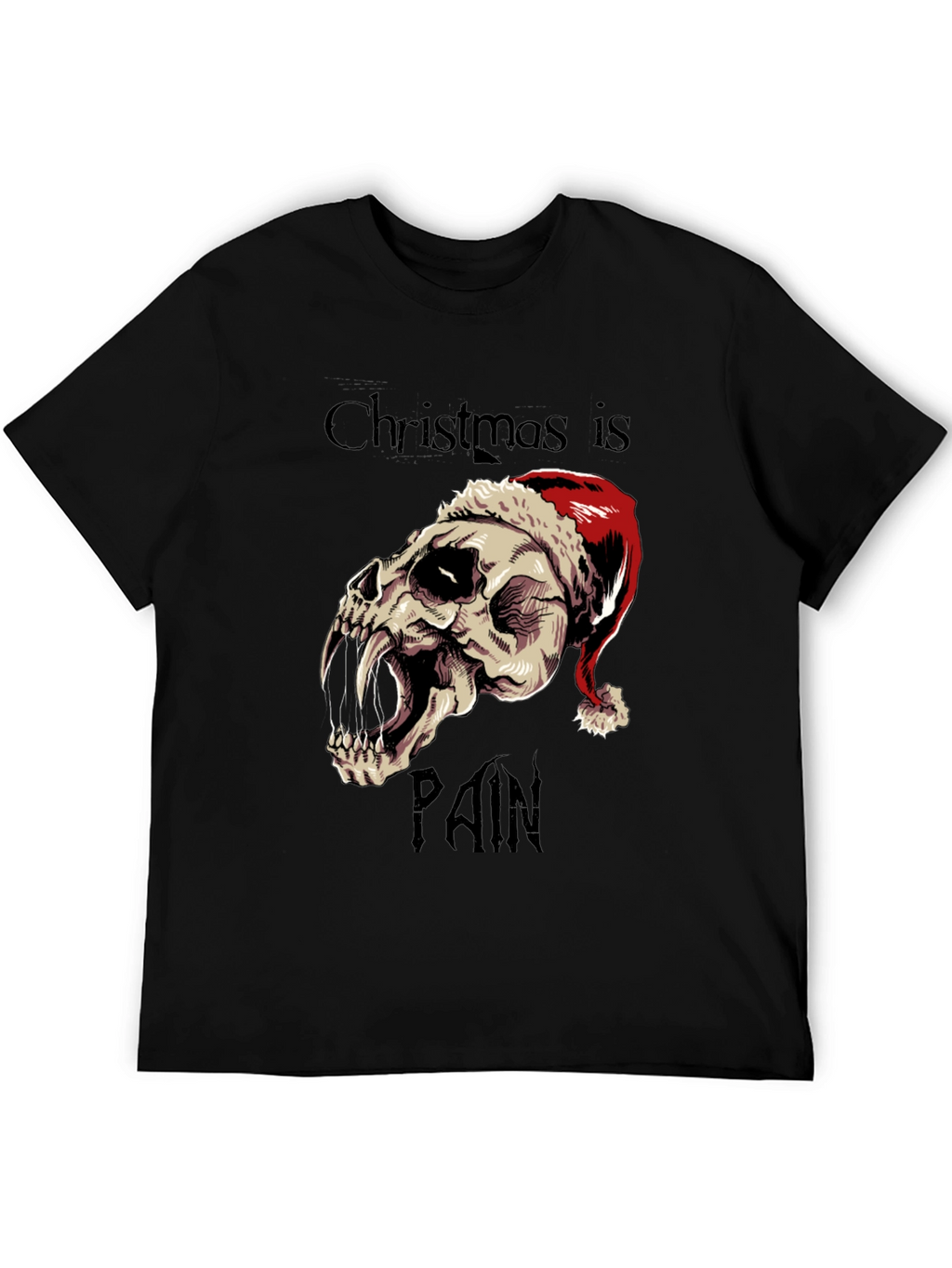 Christmas is Pain Skull T-Shirt