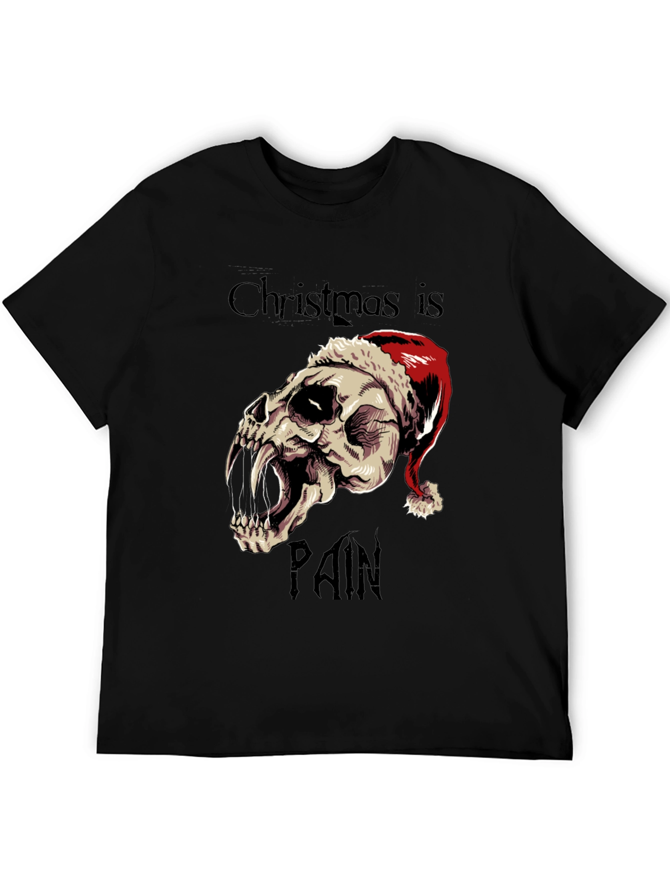 Christmas is Pain Skull T-Shirt