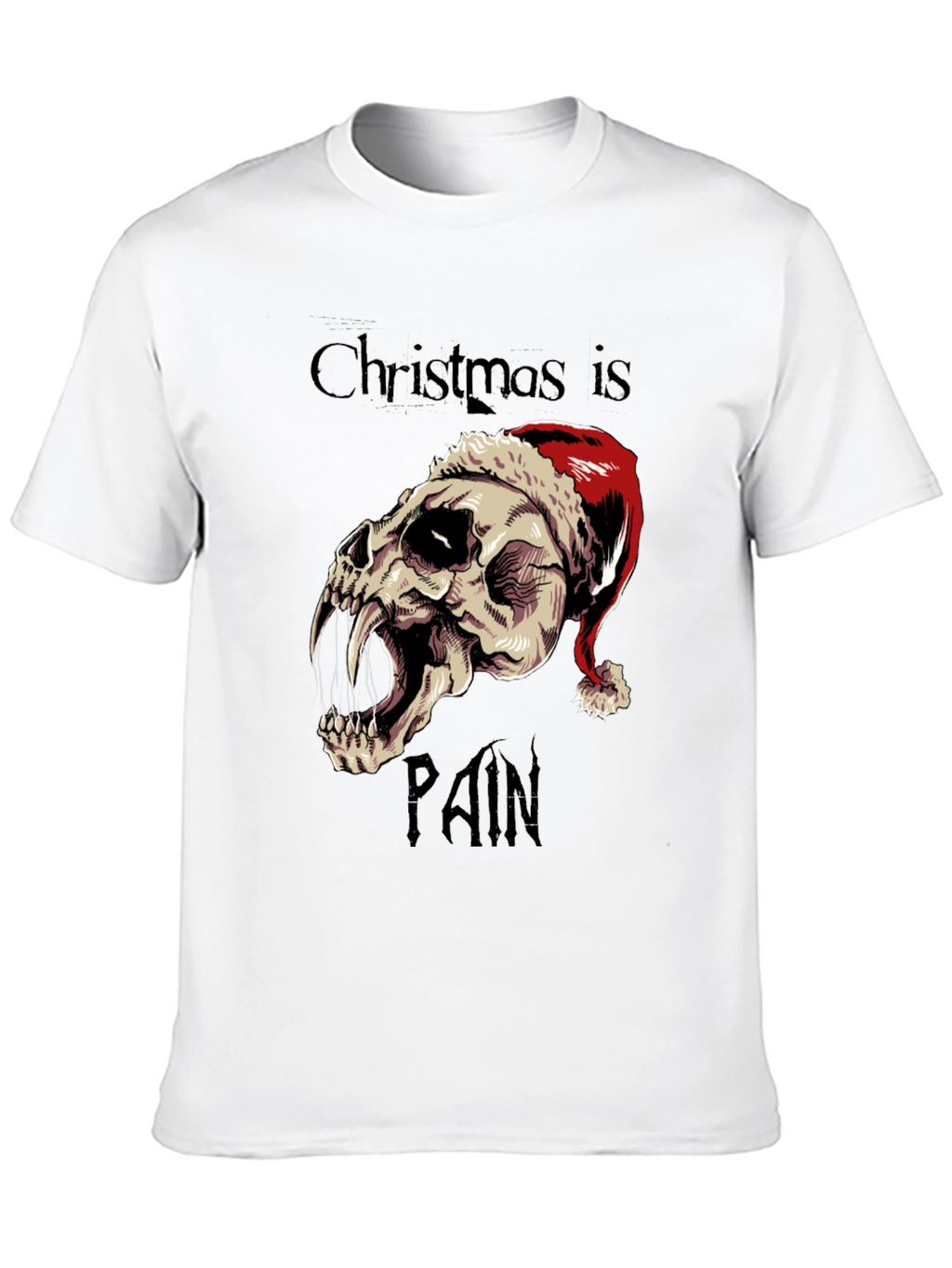 Christmas is Pain Skull T-Shirt