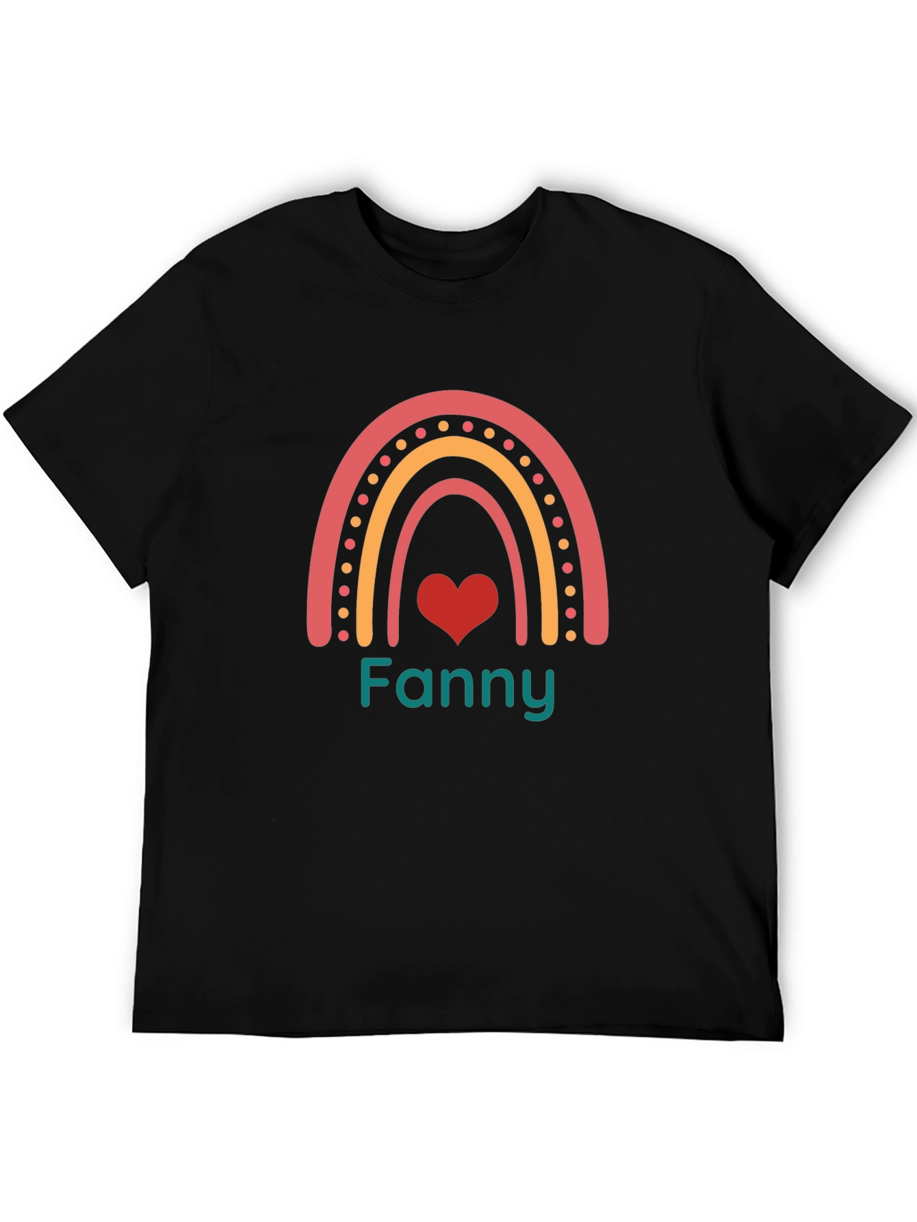 Fanny Rainbow Heart T-Shirt - Stylish Design