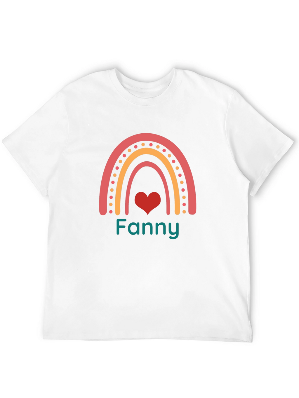 Fanny Rainbow Heart T-Shirt - Stylish Design