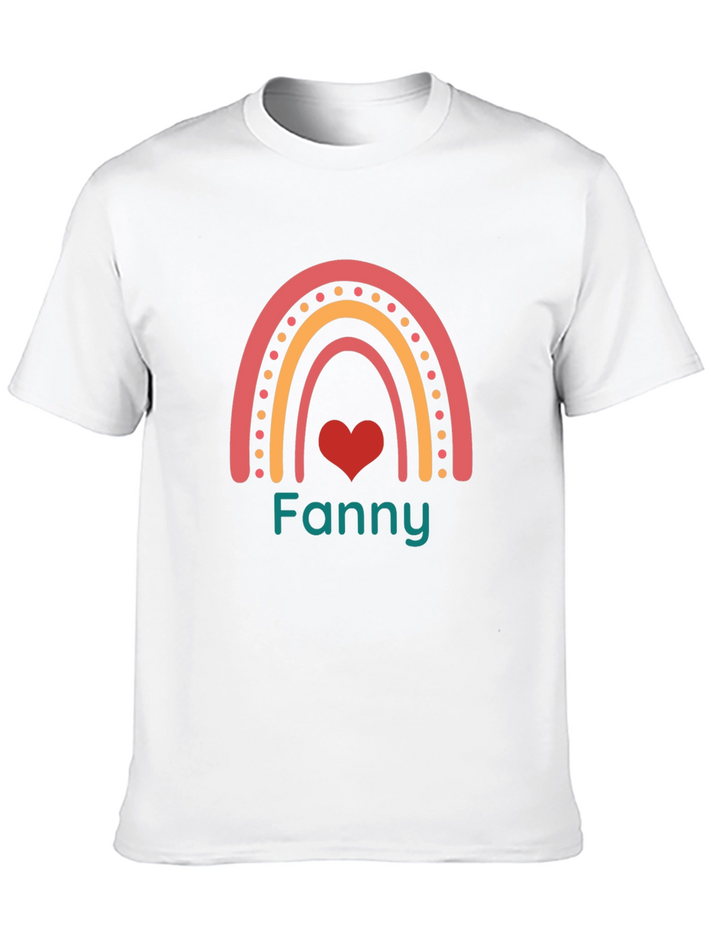 Fanny Rainbow Heart T-Shirt - Stylish Design