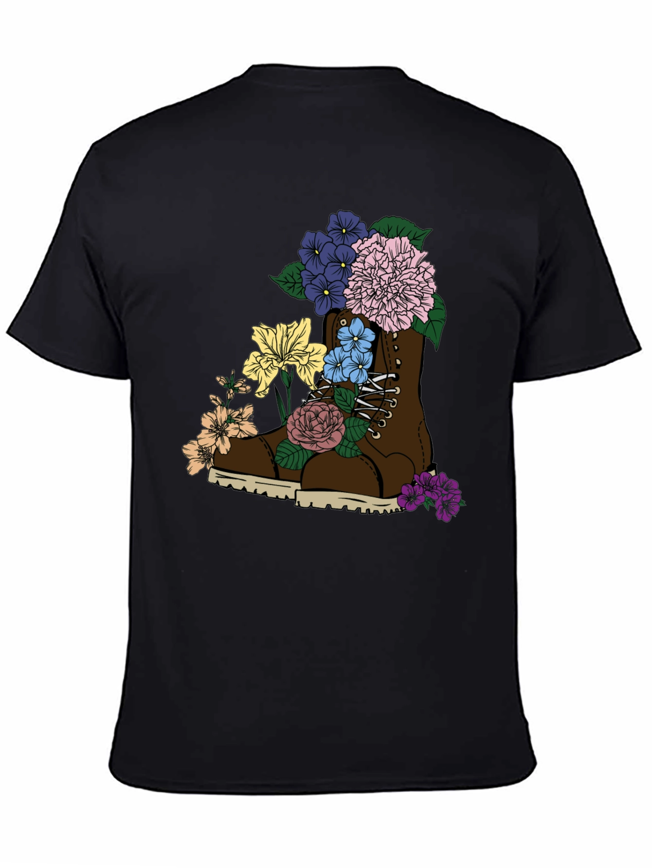 Floral Boot T-Shirt: Unique Graphic Tee