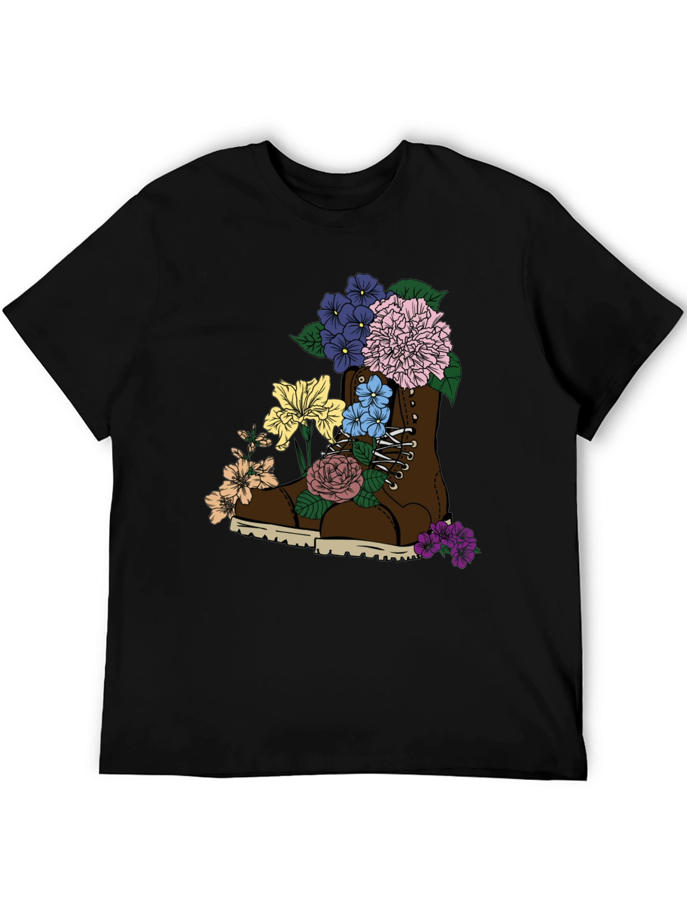 Floral Boot T-Shirt: Unique Graphic Tee