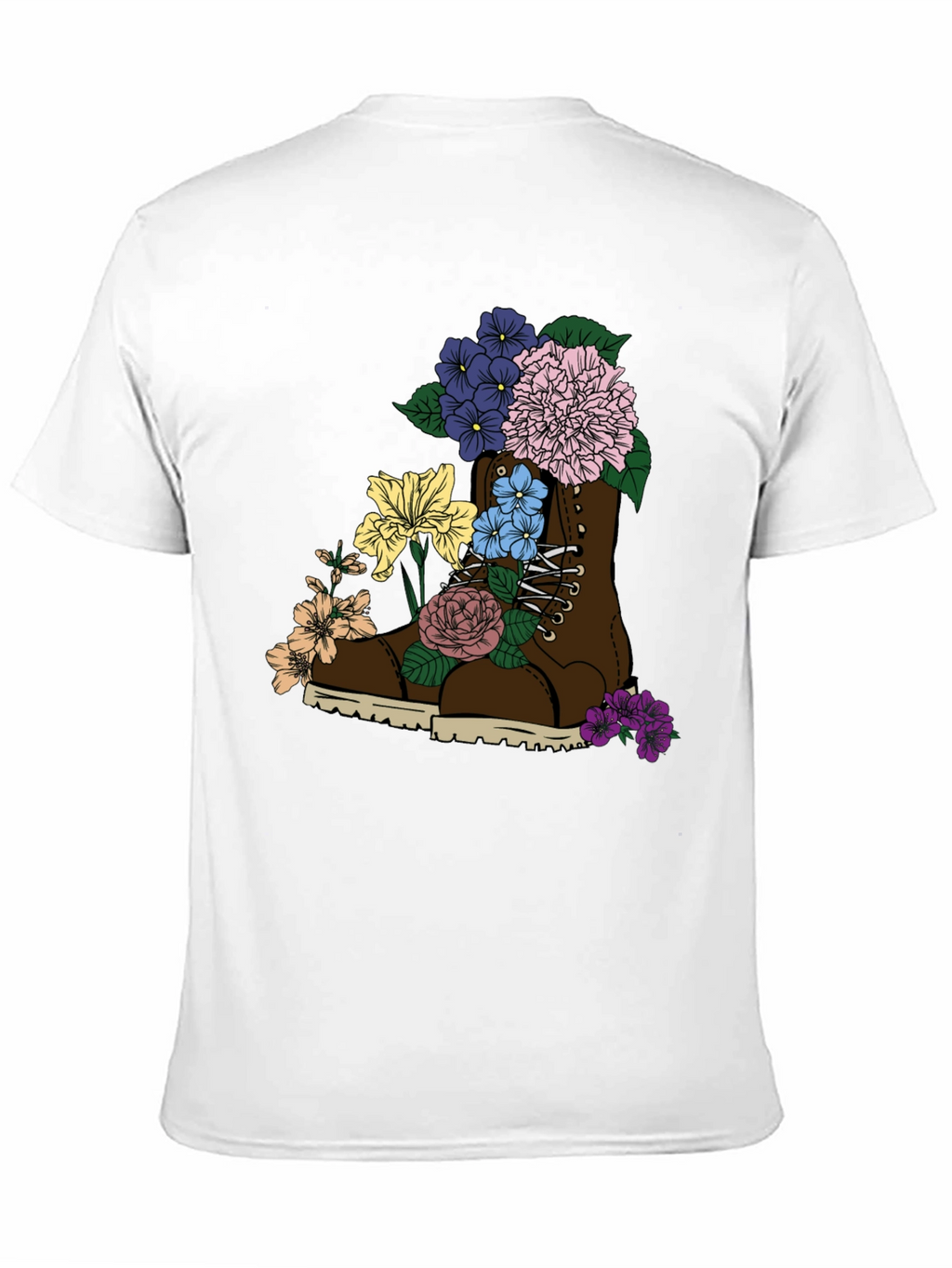 Floral Boot T-Shirt: Unique Graphic Tee