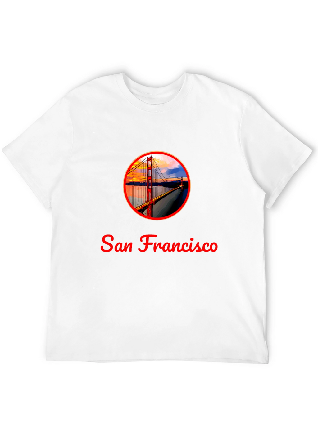 San Francisco Bridge Graphic T-Shirt - Black
