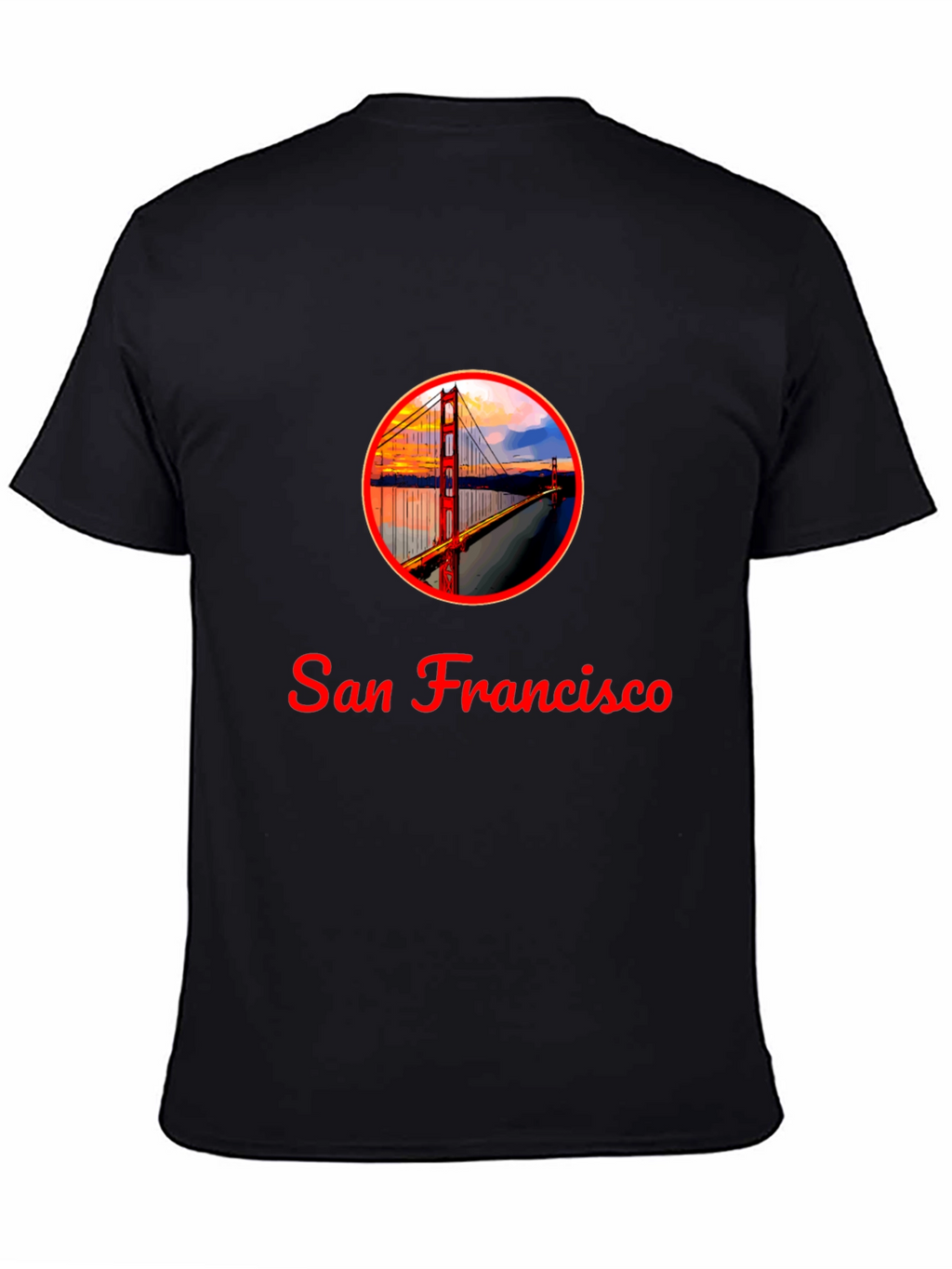 San Francisco Bridge Graphic T-Shirt - Black