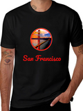 San Francisco Bridge Graphic T-Shirt - Black