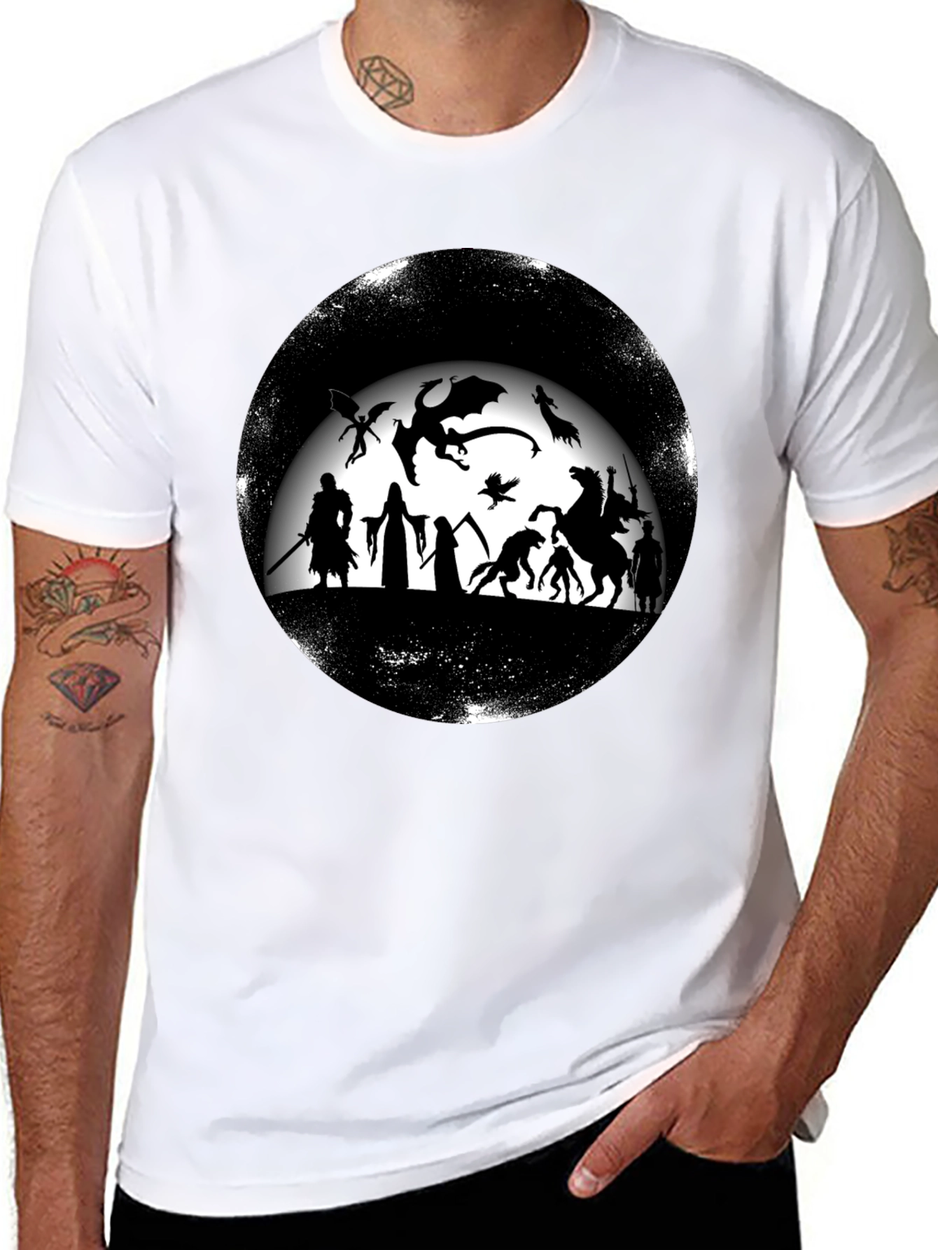Fantasy Silhouette Graphic Tee