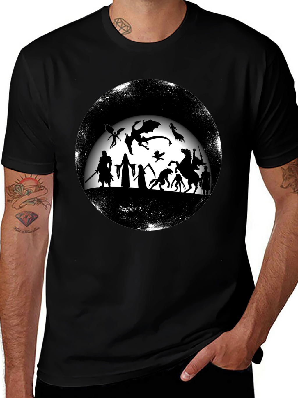 Fantasy Silhouette Graphic Tee