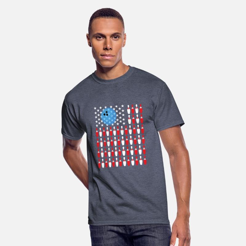 US Flag Bowling Pin
