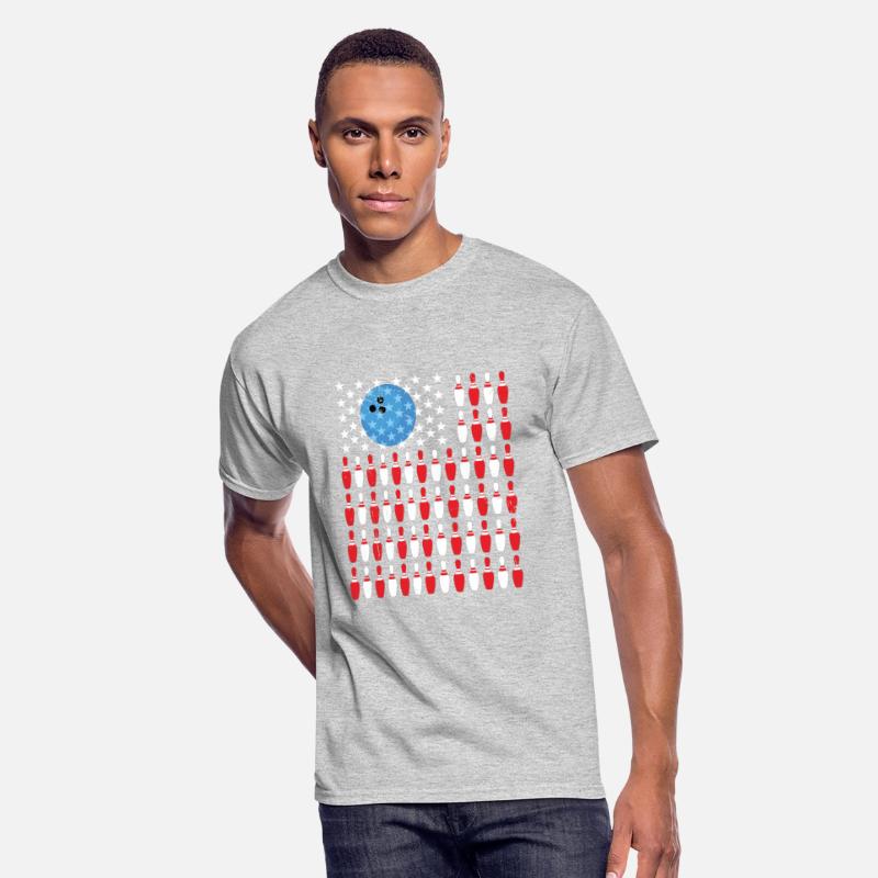 US Flag Bowling Pin