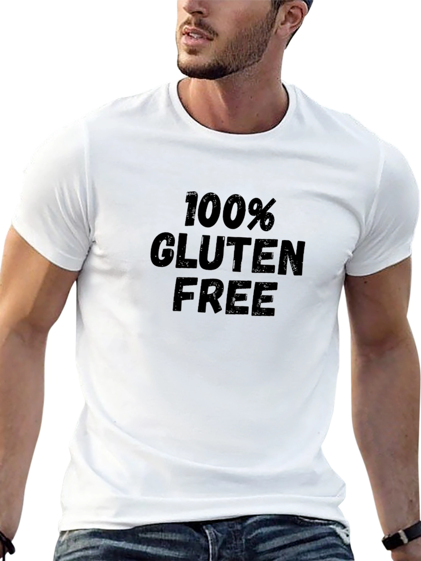100% Gluten Free Black T-Shirt