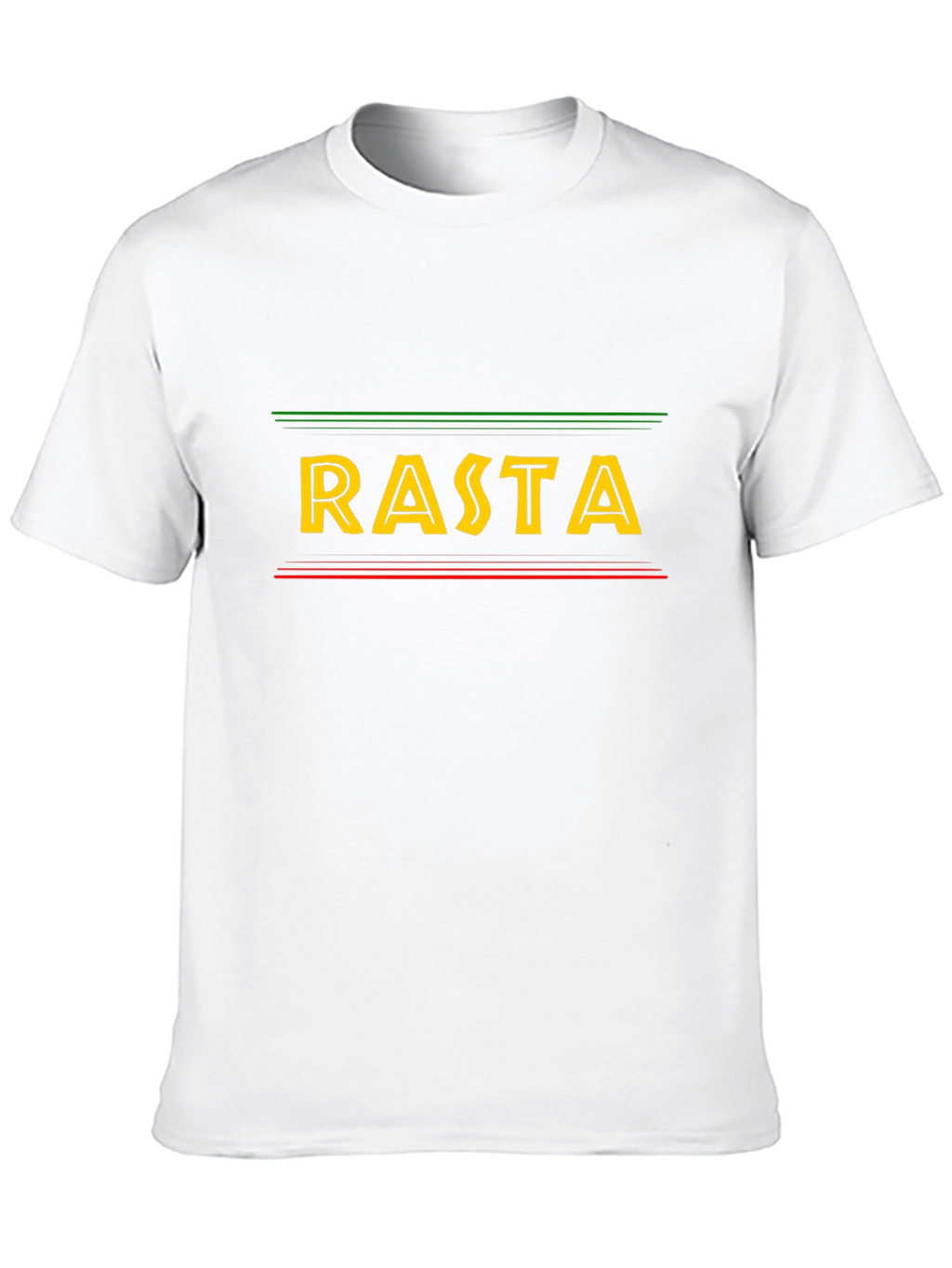 Rasta Graphic T-Shirt - Black Casual Tee