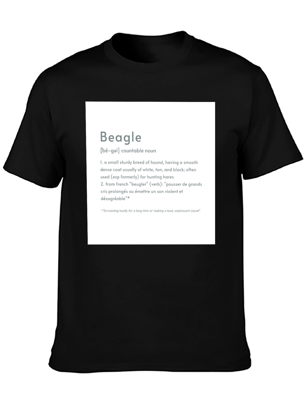 Beagle Definition T-Shirt - Dog Lover Tee