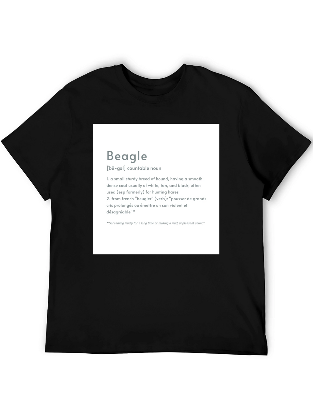 Beagle Definition T-Shirt - Dog Lover Tee