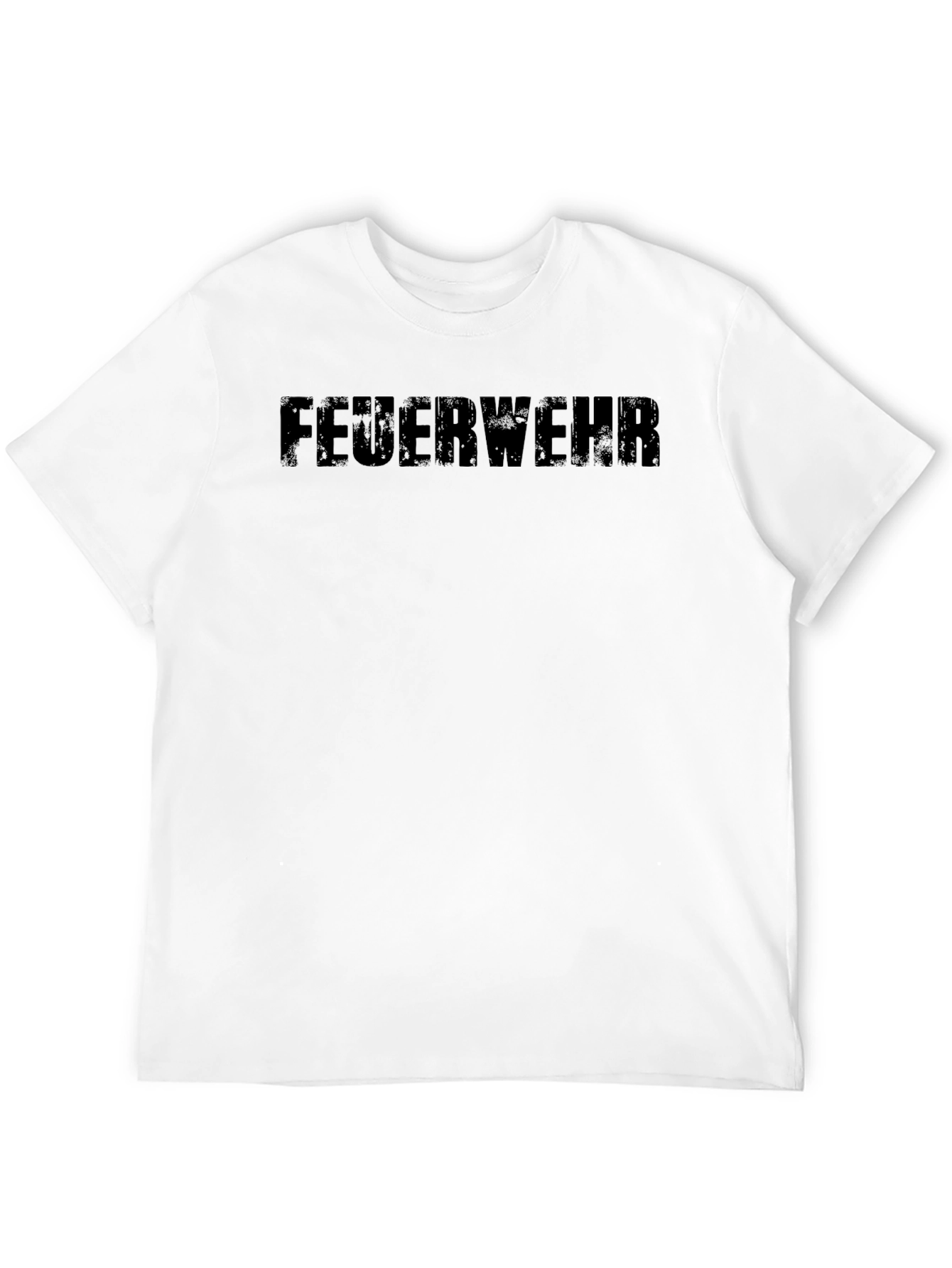 Feuerwehr Distressed Graphic Tee - Black