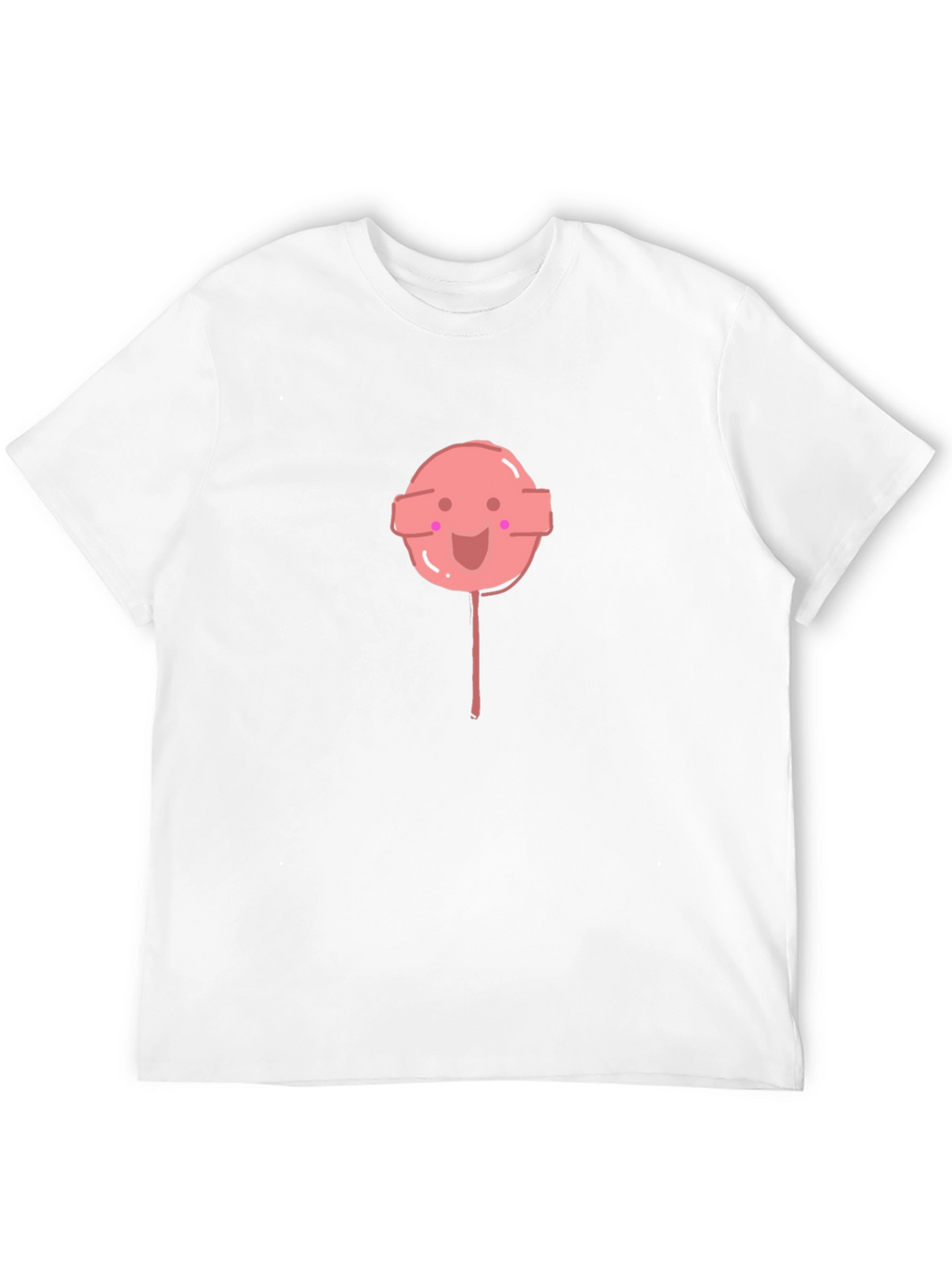 Cute Lollipop Graphic Black Tee