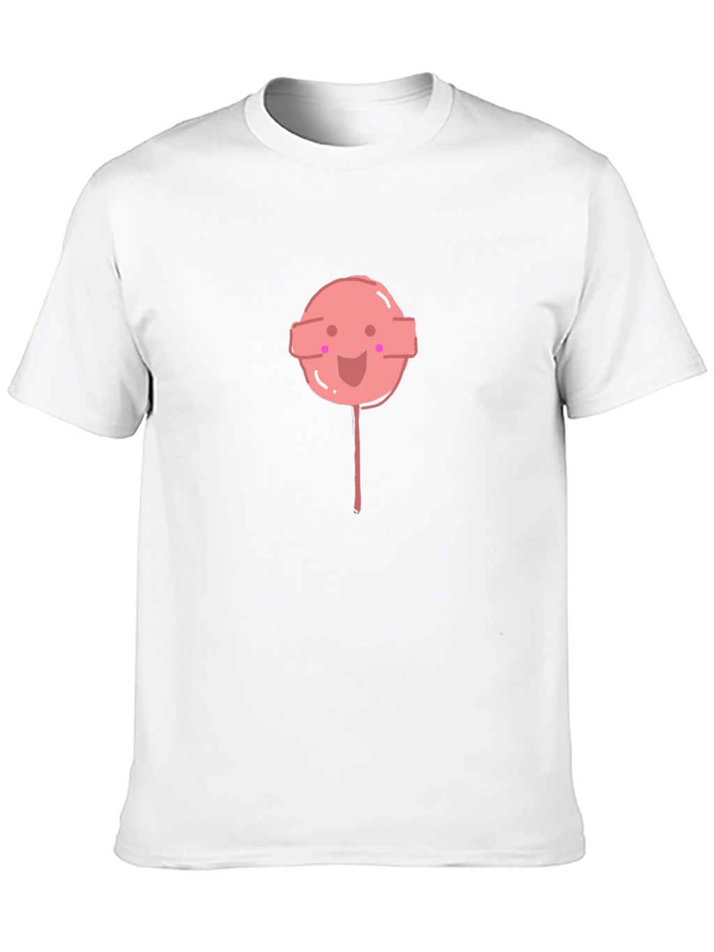 Cute Lollipop Graphic Black Tee