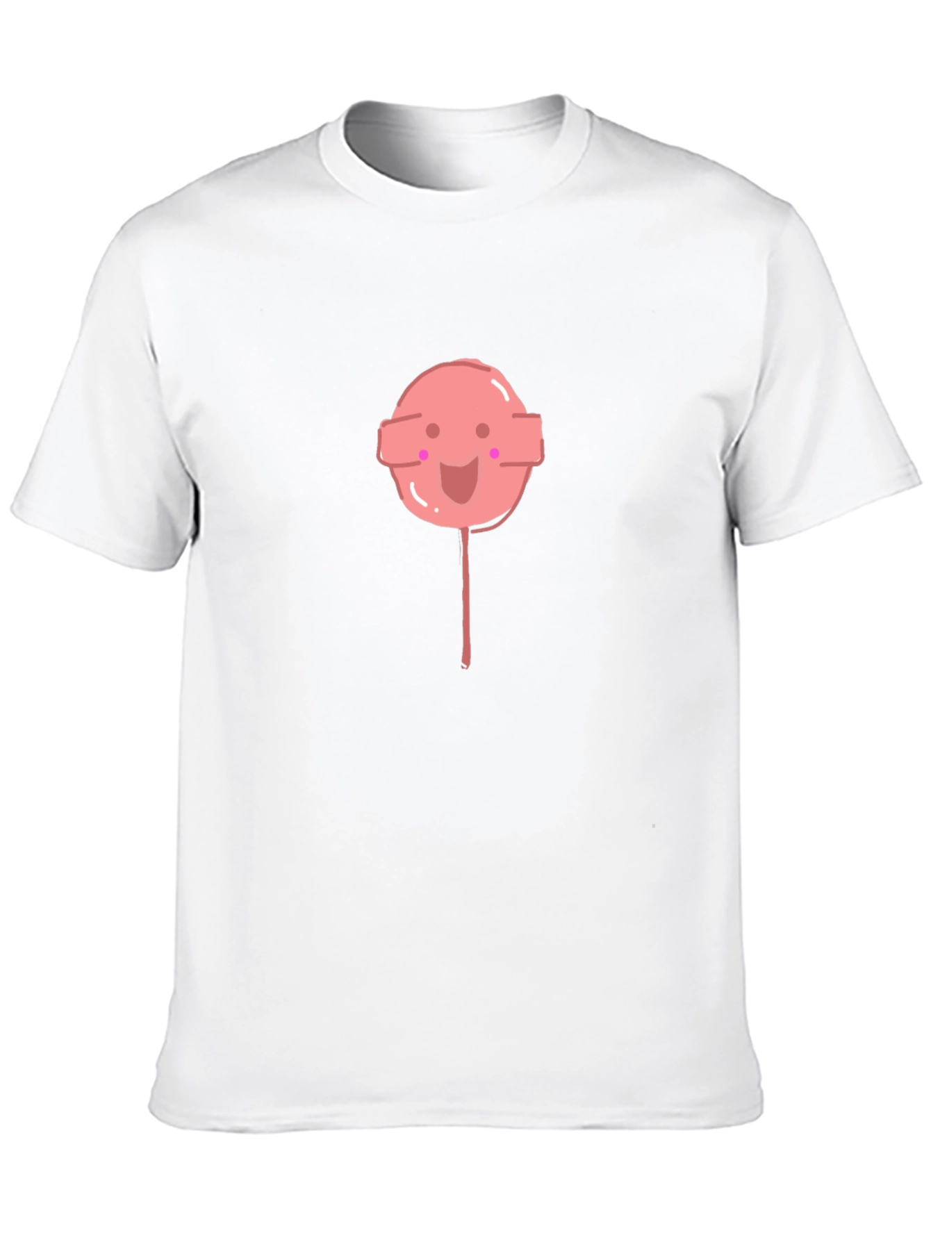 Cute Lollipop Graphic Black Tee