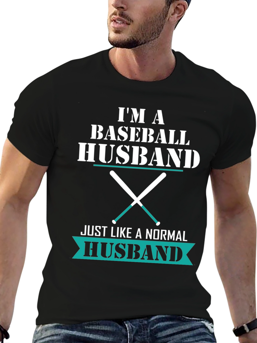 Im A Baseball Husband T-Shirt