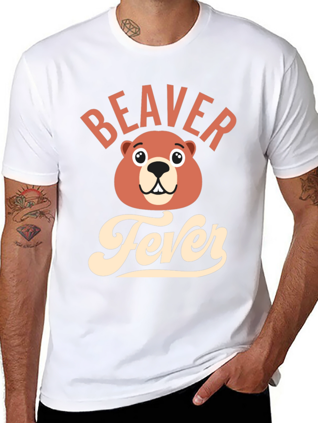 Beaver Fever T-Shirt - Funny Cartoon Tee