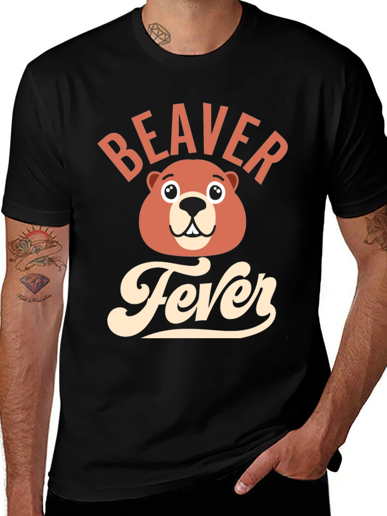Beaver Fever T-Shirt - Funny Cartoon Tee