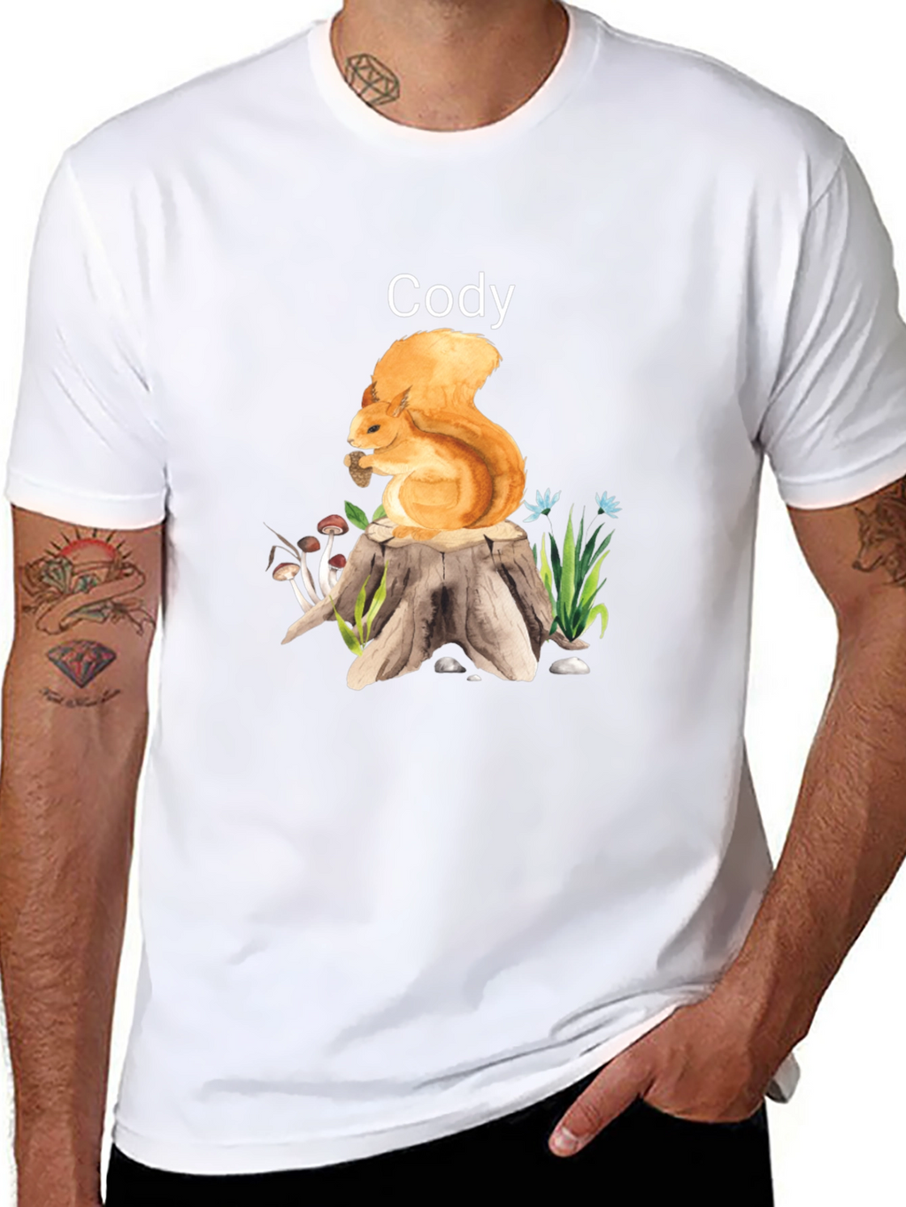 Codys Squirrel Stump Tee