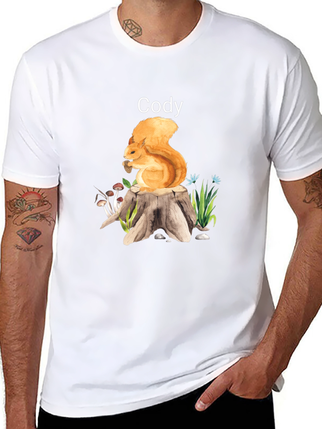 Codys Squirrel Stump Tee