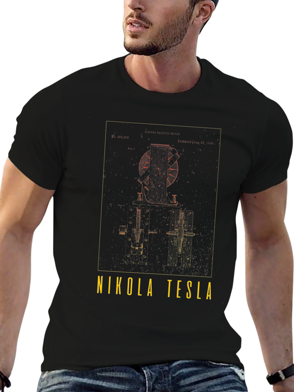 Nikola Tesla T-Shirt - Inventor & Engineer Design