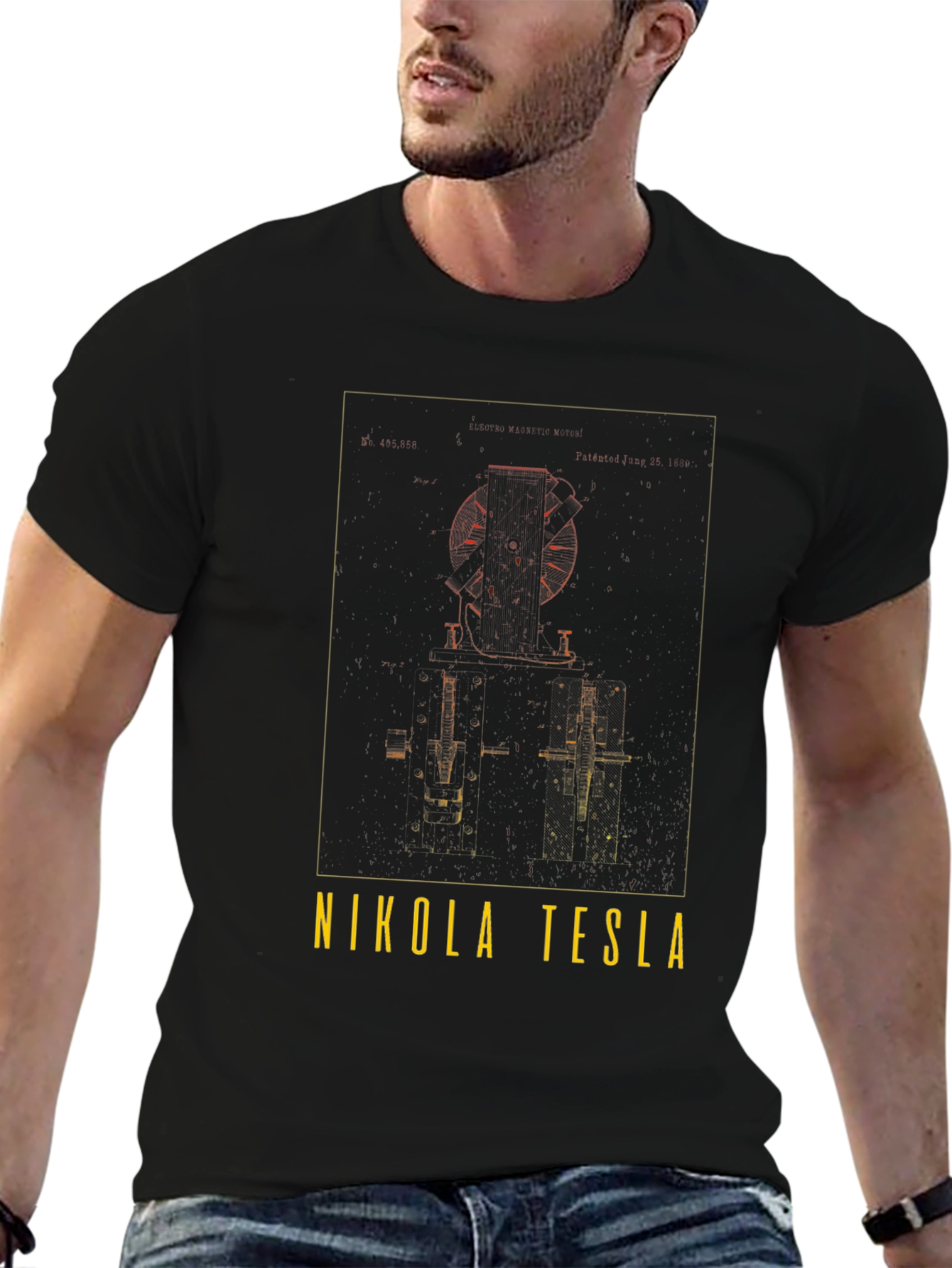 Nikola Tesla T-Shirt - Inventor & Engineer Design