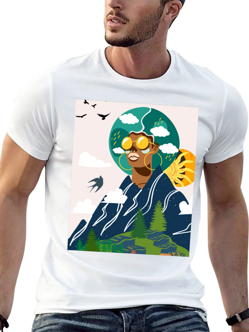 Nature Graphic T-Shirt - Unisex