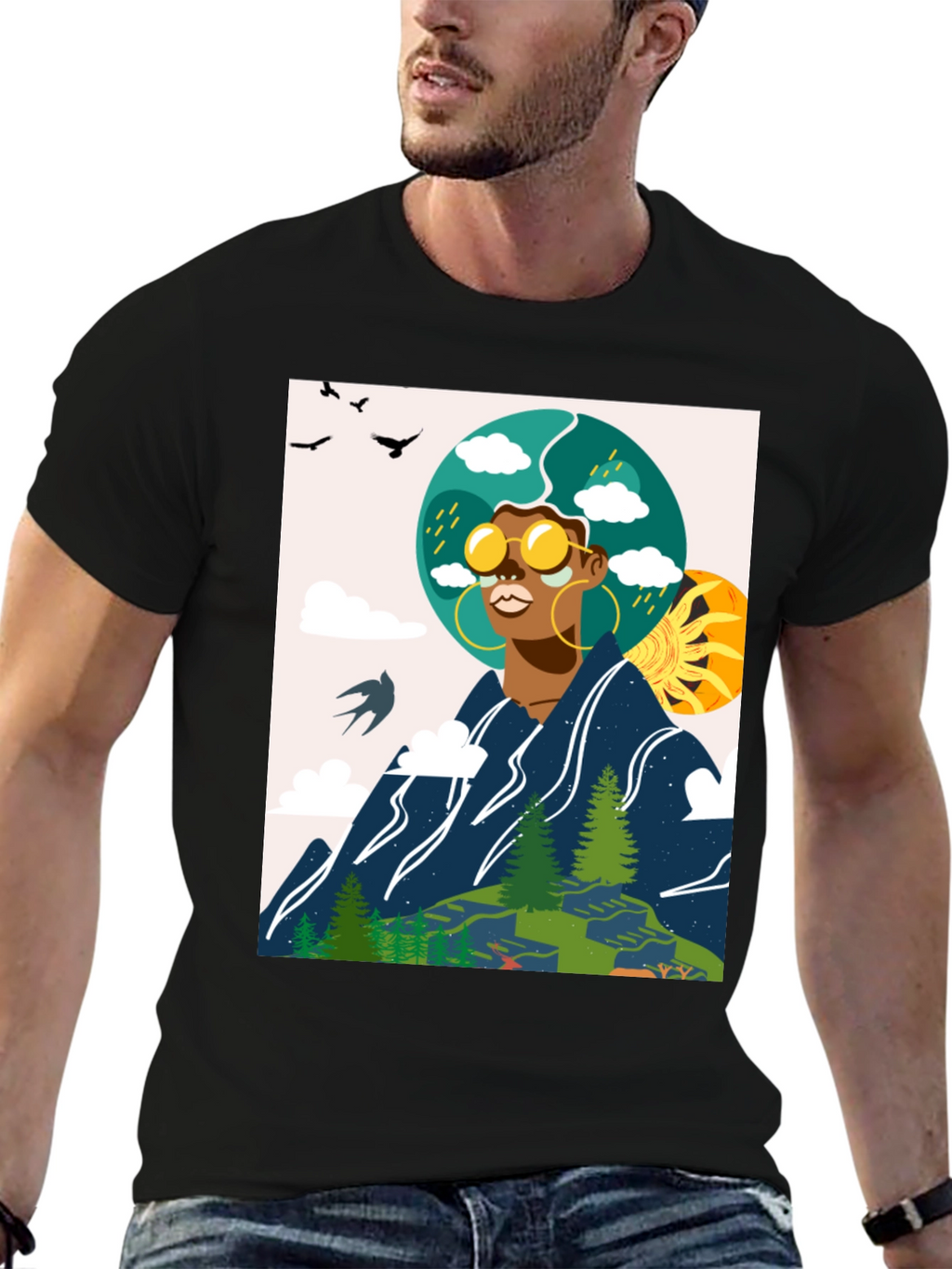 Nature Graphic T-Shirt - Unisex