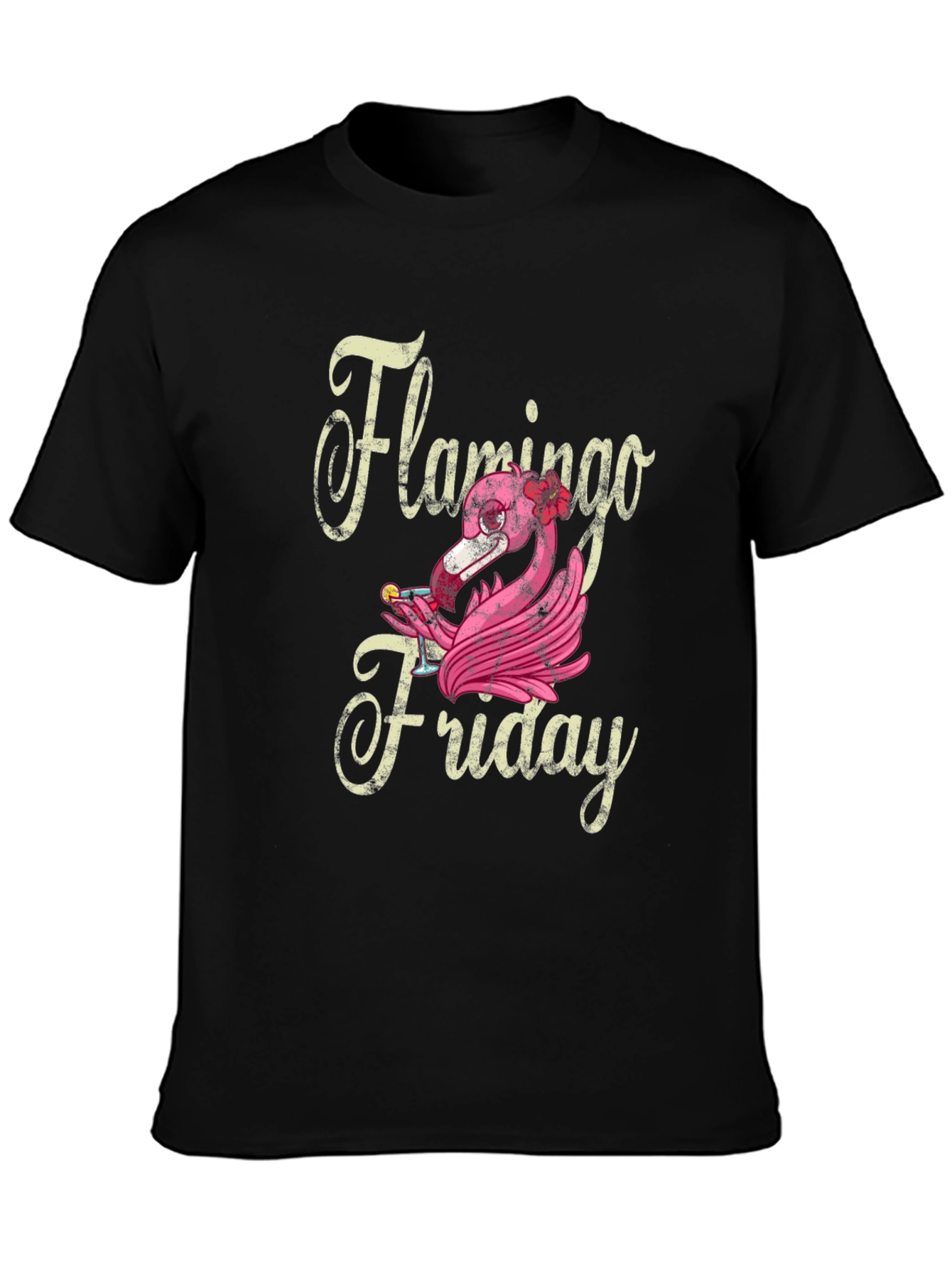 Flamingo Friday Graphic T-Shirt - Fun Weekend Vibes