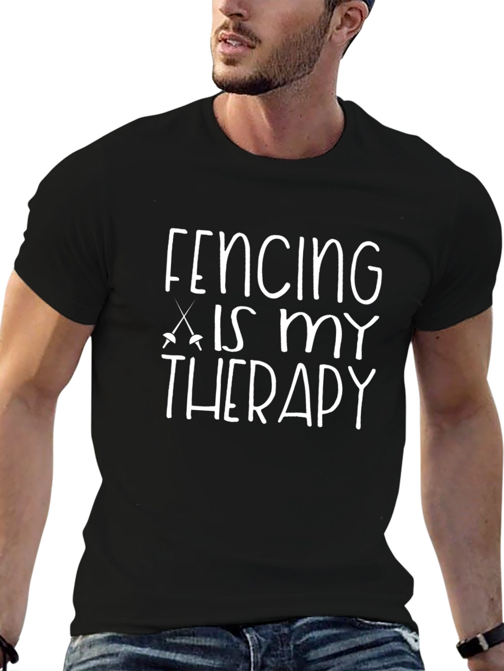 Fencing Is My Therapy T-Shirt