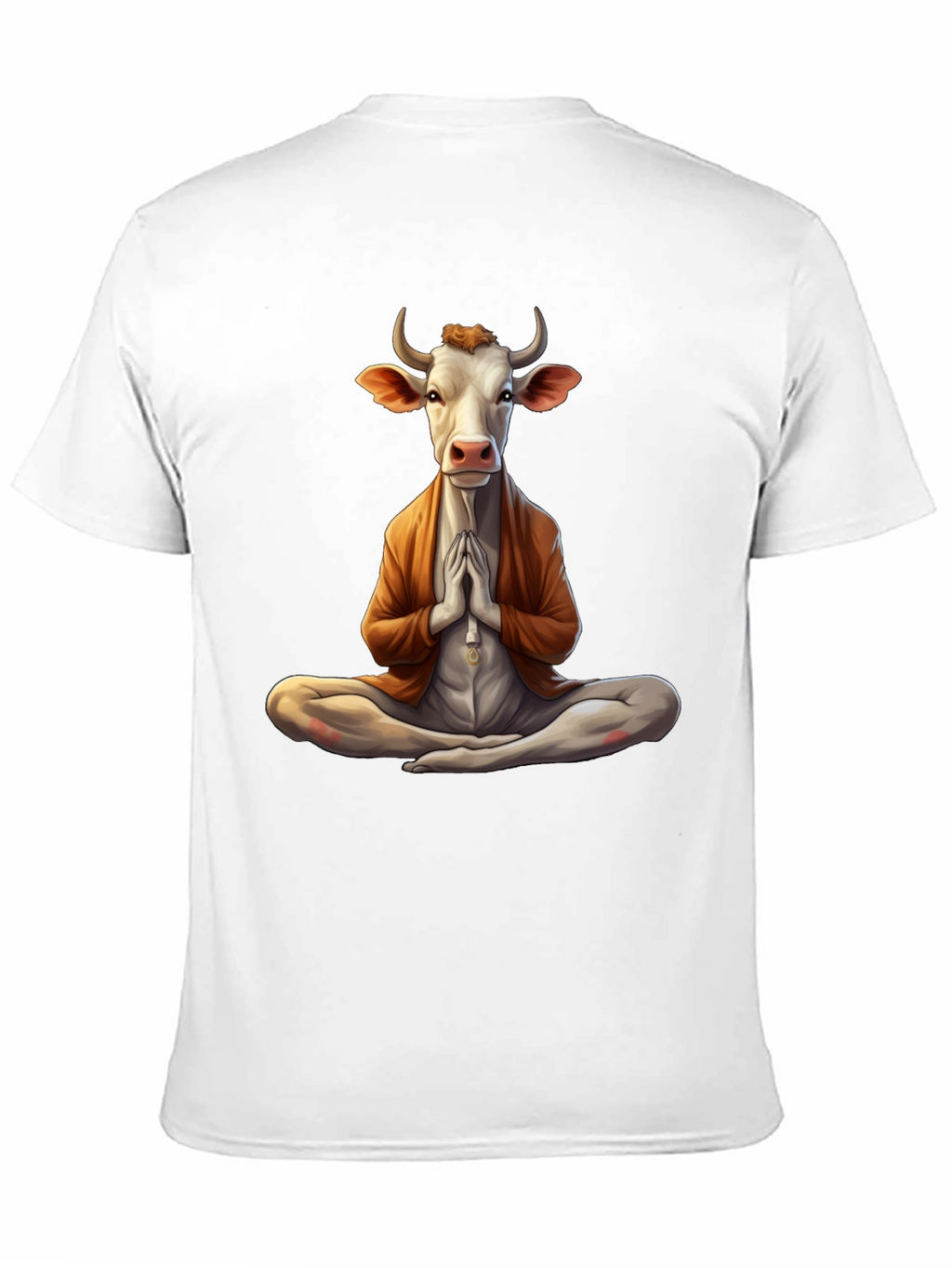 Zen Cow T-Shirt - Meditating Bovine Design