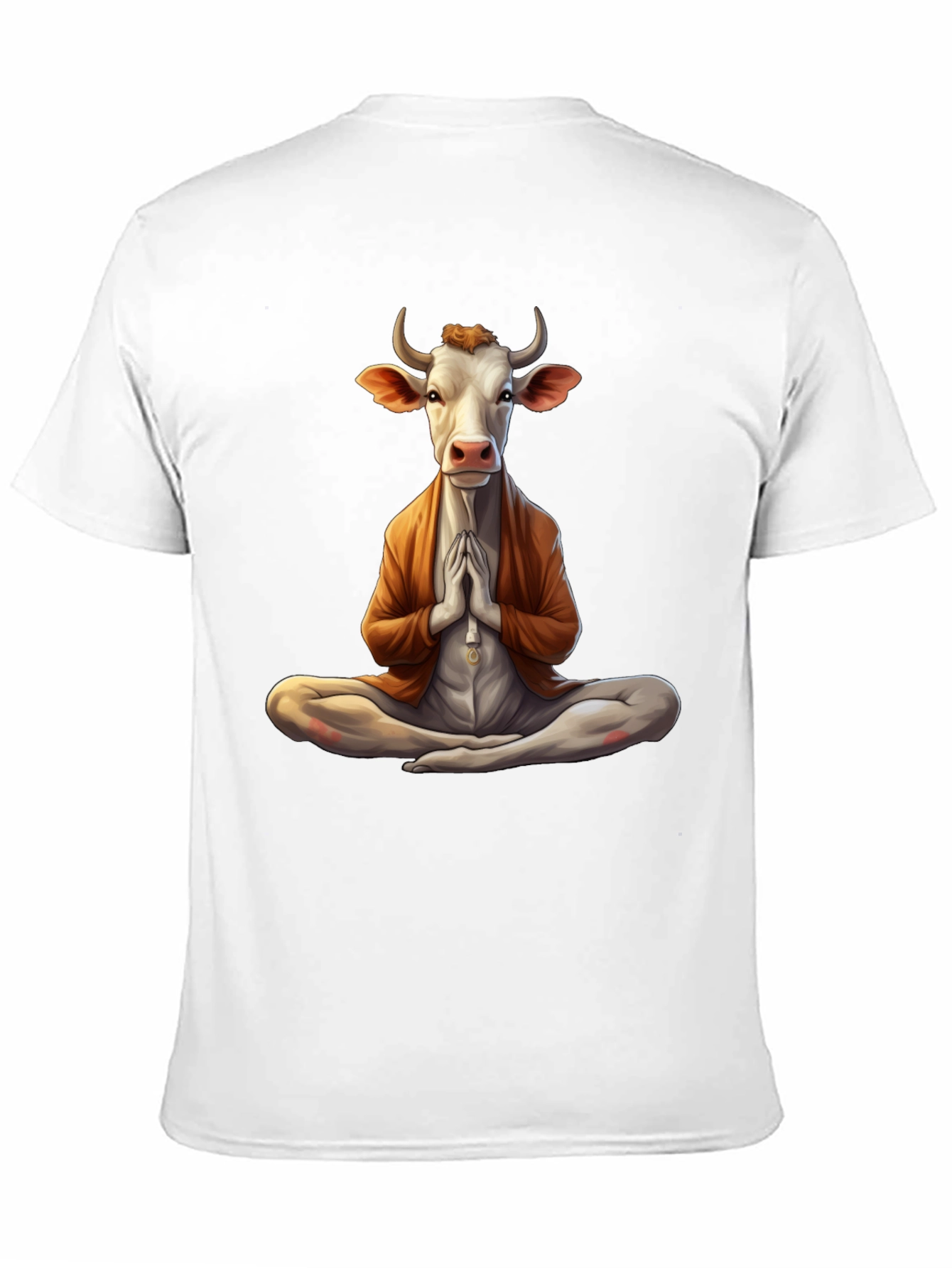 Zen Cow T-Shirt - Meditating Bovine Design
