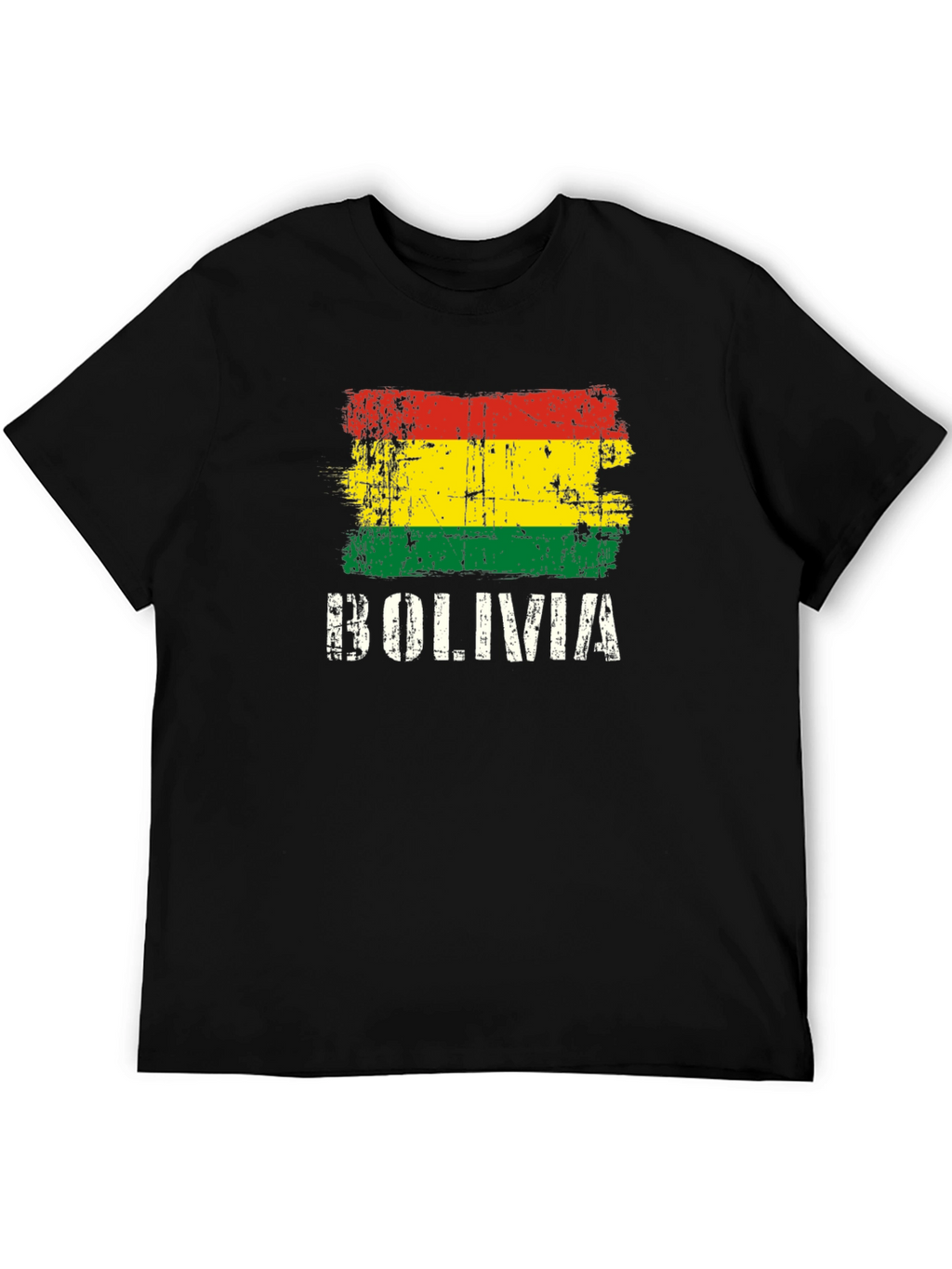 Bolivia Flag T-Shirt - Distressed Graphic Tee