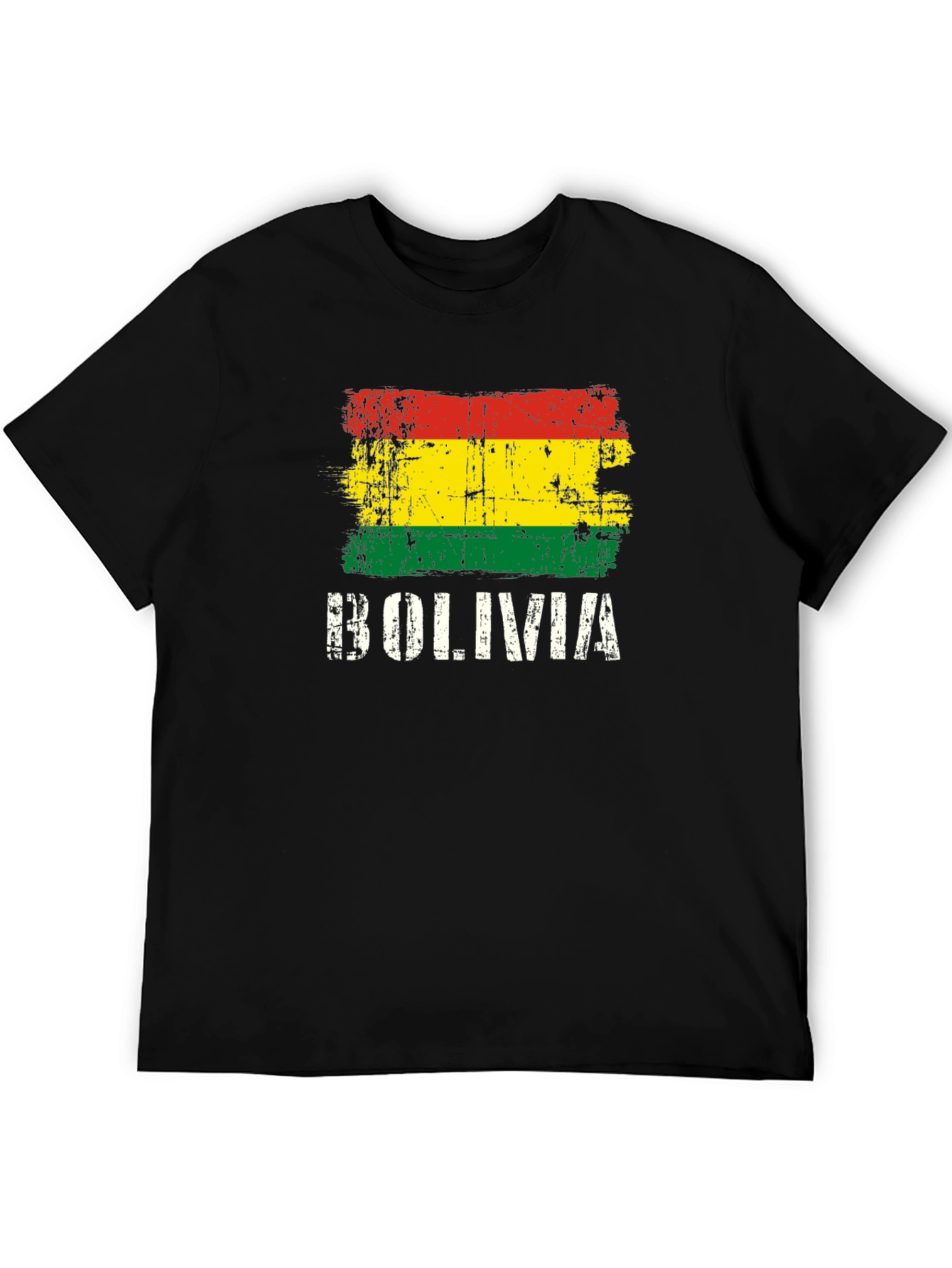 Bolivia Flag T-Shirt - Distressed Graphic Tee