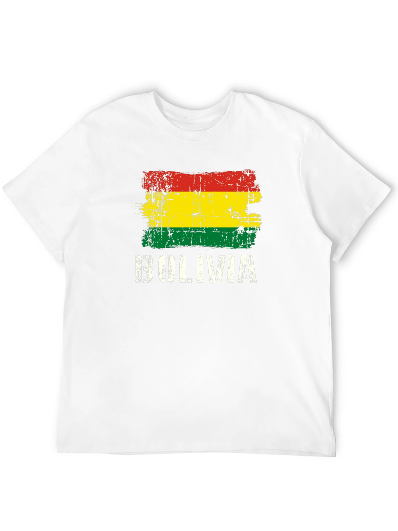 Bolivia Flag T-Shirt - Distressed Graphic Tee